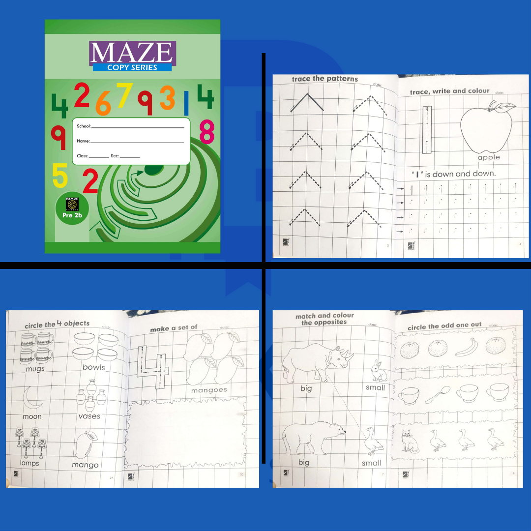 Budget-friendly Nursery Practice Copies (pack of 4)