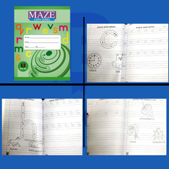 Budget-friendly Nursery Practice Copies (pack of 4)