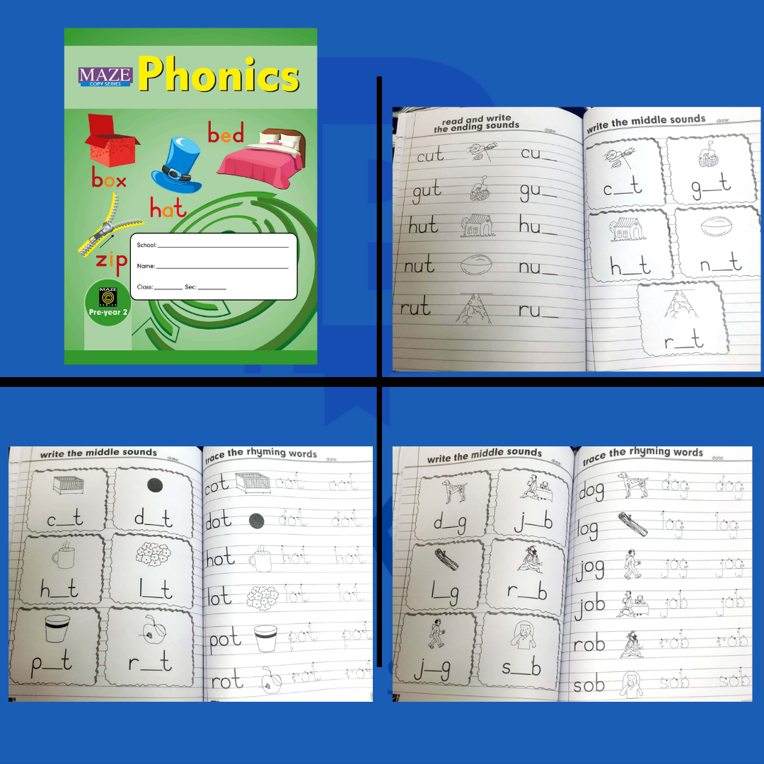 Budget-friendly Nursery Practice Copies (pack of 4)