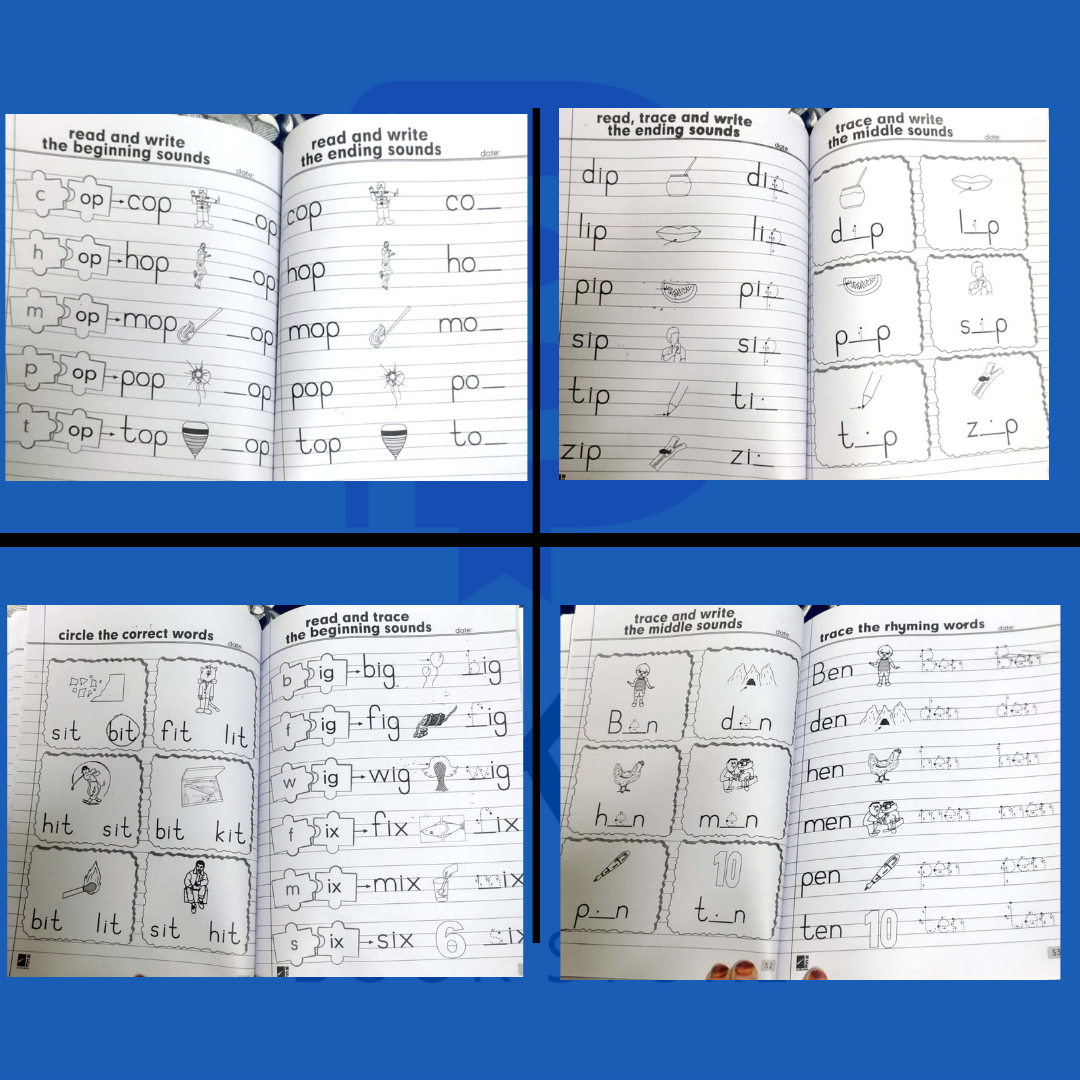 Budget-friendly Nursery Practice Copies (pack of 4)