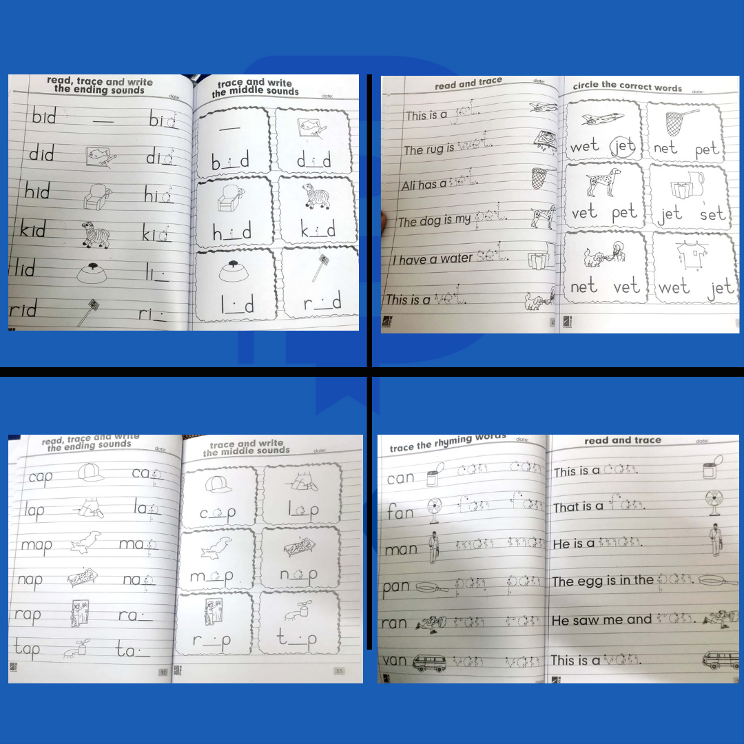 Budget-friendly Nursery Practice Copies (pack of 4)