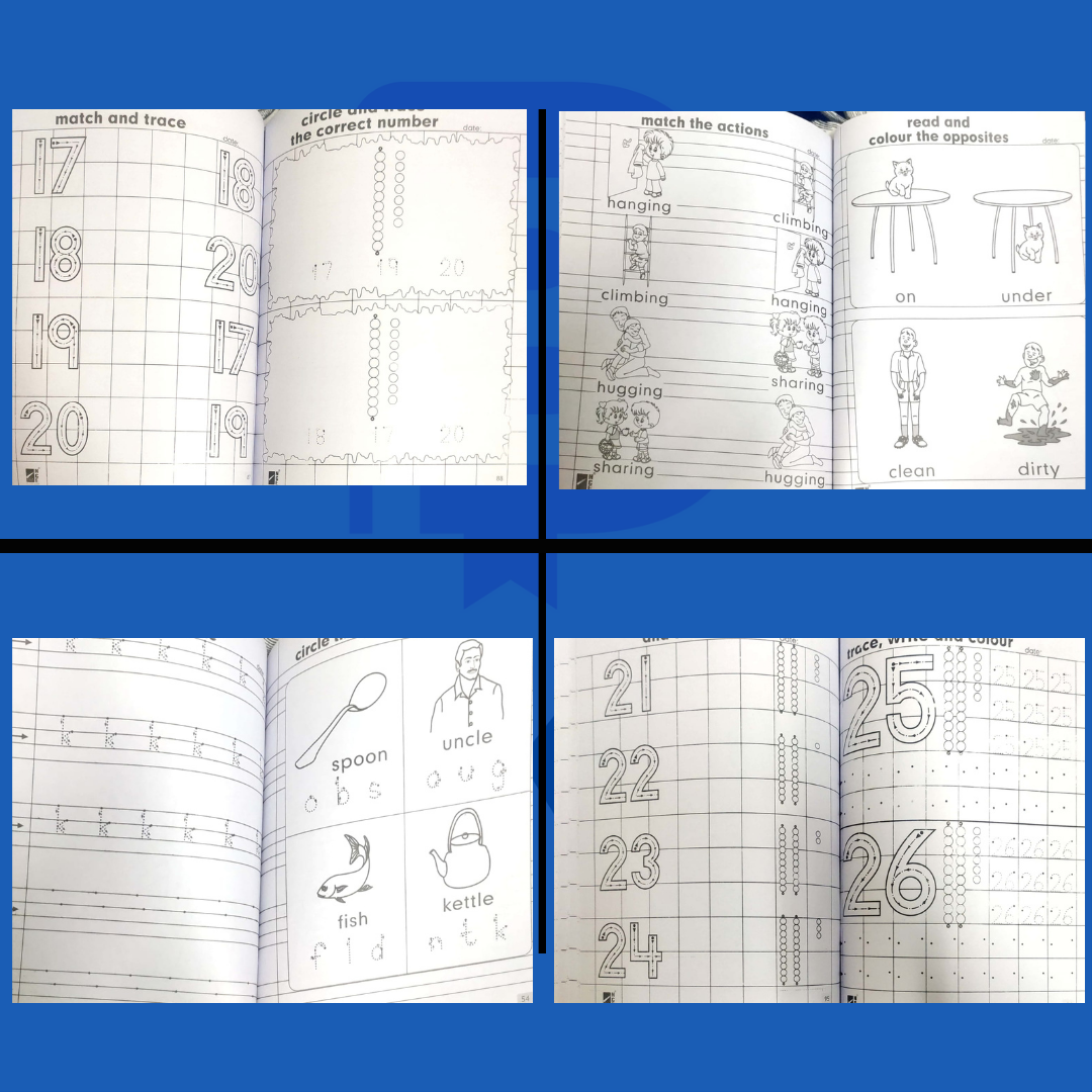 Budget-friendly Nursery Practice Copies (pack of 4)