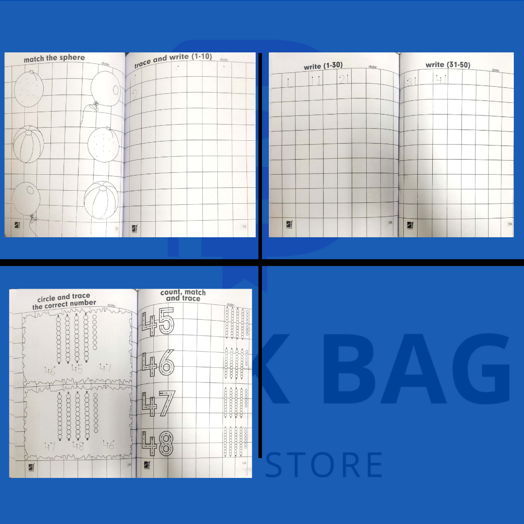 Budget-friendly Nursery Practice Copies (pack of 4)