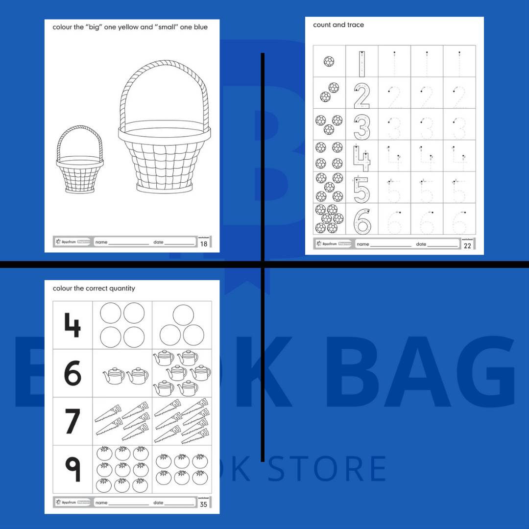 Spectrum Worksheets Play Group (Pack of 3)