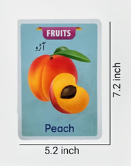 Jumbo Fruits & Vegetable Flash Cards (24 cards) for ages 3+