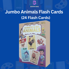 Jumbo Animals Flash Cards (24 cards)