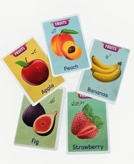 Jumbo Fruits & Vegetable Flash Cards (24 cards) for ages 3+