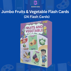 Jumbo Fruits & Vegetable Flash Cards (24 cards) for ages 3+
