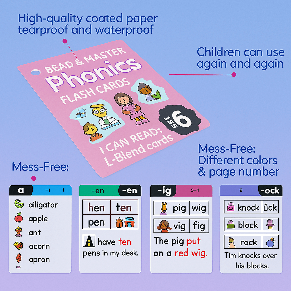 Read and Master 67 Phonics Flash Card